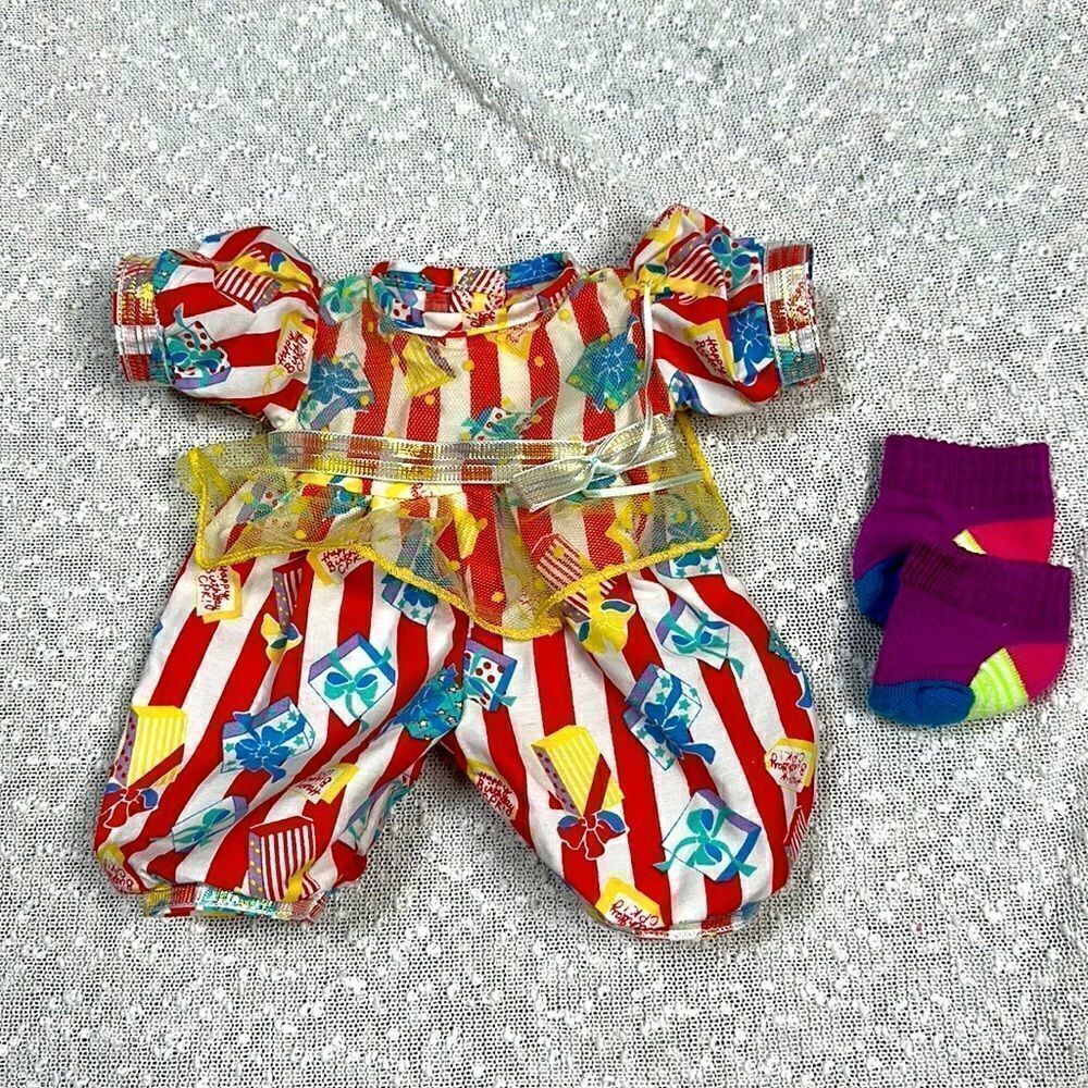 Hasbro CPK Cabbage Patch Kids Happy Birthday Vintage Outfit and sock 90s